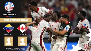 Copa América 2024  Venezuela 1 3  4 1 Canadá  Cuartos de Final [upl. by Fidelas529]