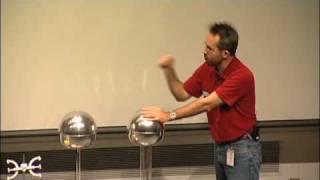 Should a Person Touch 200000 Volts A Van de Graaff generator experiment [upl. by Zoara133]