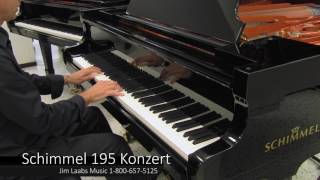 Schimmel Konzert 195 Grand Piano Video Demo [upl. by Aicnilav]