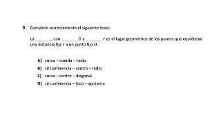 Pregunta 9 Matemáticas Guía EXACER COLBACH 2024 [upl. by Nerwal260]