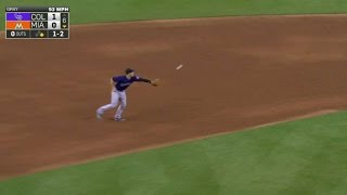 COLMIA Arenado flips the ball from his glove [upl. by Aidroc]