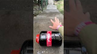 Breaking Big Cocacola jar😱🌈 asmr [upl. by Shulem]