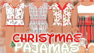 aesthetic roblox christmas pajamas WITH CODES  LINKS [upl. by Kaitlynn]