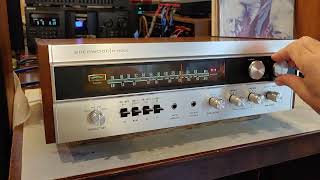 Vintage Sherwood S7100A Stereo Receiver Original lighting DEMO [upl. by Brita537]