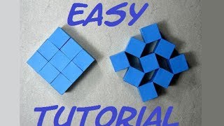 How To Make Origami Moving Cubes Easy Full HD Craft From Origami [upl. by Katsuyama]