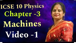 Class 10 physics ICSE Machines kalpanashukla8440 [upl. by Ranip]