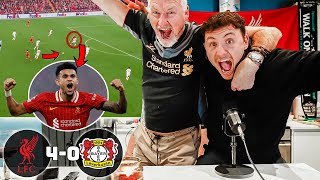 Diaz HatTrick Anfield Rocking What A Night  Liverpool 40 Bayer Leverkusen Reaction [upl. by Llenor379]