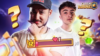 LUN DE NOUS A GAGNÉ AVEC 1HP Clash Royale ft Inoxtag [upl. by Mayrim]