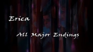 Erica No commentary All Major Endings  Complete Playthrough [upl. by Norrej279]