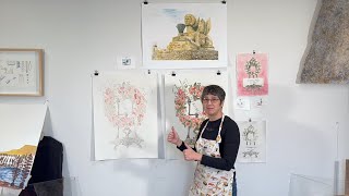 Watercolor Monotypes with Kathy Aoki [upl. by Megan]