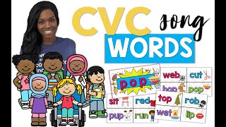 CVC Words Version 2  Phonics  Consonant Vowel Consonant  Blending Words [upl. by Delia304]