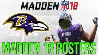 BALTIMORE RAVENS Madden 18 Ratings  c4s Custom Madden 17 Rosters  ft Marlon Humphrey [upl. by Myrna]