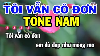 Karaoke Tôi Vẫn Cô Đơn Tone Nam  Cm  Nhạc Sống Mới Dễ Hát  Phước Hiệp [upl. by Anitsirhcairam230]