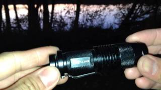 Cree Q5 Ultrafire LED Flashlight Review [upl. by Annayt978]