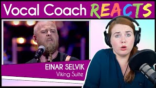 Vocal Coach reacts to Einar Selvik  Vikings suite Trevor Morris Live [upl. by Edan694]