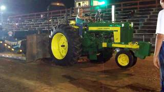 Mason Co Fair JD 720 Gas 7500 Pull [upl. by Hussein730]