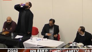 Shaykh Asrar Rashid Accepts christian challenge drinks Poison at Debate in Manchester university [upl. by Nosaes]