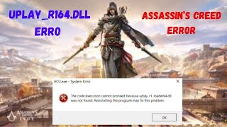 The code execution cannot proceed because uplayr164dll was not found  Fix uplayr164dll 2024 [upl. by Flodnar]