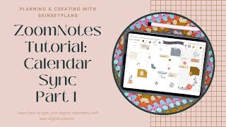 ZoomNotes Tutorial Calendar Sync  Part 1 [upl. by Iaria]