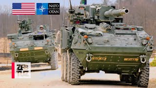 US Army • Armored Vehicles • During Full Scale Exercise in Europe • Support NATO [upl. by Nancey264]