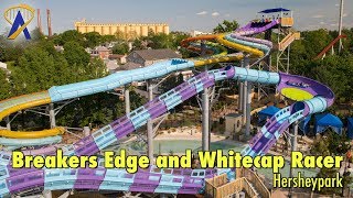 Breakers Edge Water Coaster and Whitecap Racer at The Boardwalk At Hersheypark [upl. by Assyl]