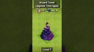 Wizard Tower Upgrade Time lapse ll Clash of Clans ll clashofclans shorts coc [upl. by Kan]