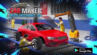 Sports Car Maker Factory Auto Car Mechanic Games New Android Gameplay [upl. by Cerell]