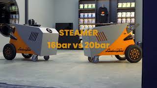 Fortador Steamer 20bar vs 16bar [upl. by Marriott742]