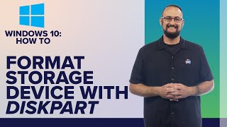 How to Format Storage Device with Diskpart Utility in Windows 10 [upl. by Ahseihs984]