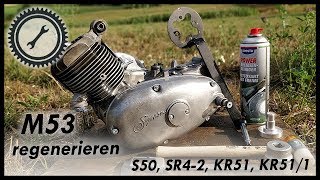 Simson Motor M53 regenerieren amp Verschleiß erkennen  S50 KR51 KR511 SR42 Tutorial [upl. by Dallas]