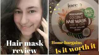 inecto nationals moisturising coconut hair mask review  got a bargain half price [upl. by Shorter]