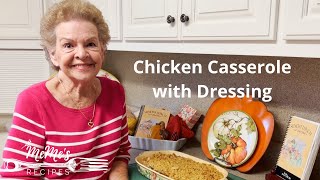 MeMes Recipes  Chicken Dressing Casserole [upl. by Aik283]