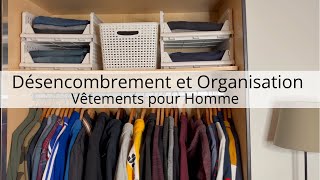 Désencombrement et Organisation  Dressing  Armoire  Commode vêtements hommes [upl. by Ringo]