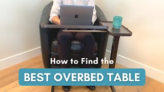 How to Find the Best Overbed Table to Help you Eat or Work in Bed [upl. by Neryt264]