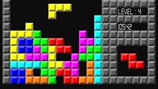 Tetris The Classic Online Flash Game Levels 19  Arcade Games [upl. by Kuebbing268]