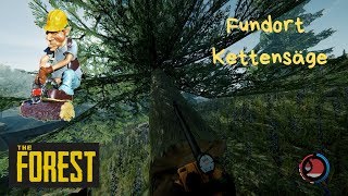 The Forest  Fundort Kettensäge amp Kletteraxt [upl. by Nediarb]