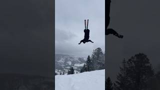 More of this pls ❄️ ski skiing snow parkskiing backflip [upl. by Lily]