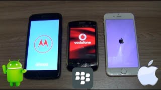 Android vs iOS vs Blackberry [upl. by Ehsiom]