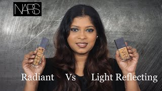 Nars Radiant vs Light Reflecting Foundation comparison amp Demo [upl. by Honey]