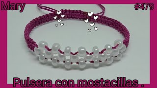 COMO HACER UNA PULSERA CON MOSTACILLAS  PASO A PASO [upl. by Sabir571]