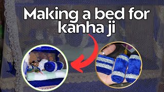 how to make small bed for laddu gopal❤️🦚bhumikapandey0820 [upl. by Niala]