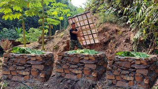 Building a Tank System to Process Shrubs and Grass into Organic Fertilizer  Gardening Life [upl. by Arahat978]