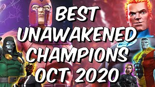 Best UNAWAKENED Champions Ranked October 2020  Seatins Tier List  Marvel Contest of Champions [upl. by Selokcin360]