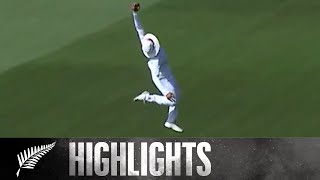 Jadejas quotUnbelievable Quite Incrediblequot Catch  HIGHLIGHTS  BLACKCAPS v India  2nd Test  Day 2 [upl. by Aiykan]