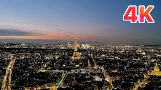 Most Beautiful View of Paris Under The Sunset — On Top of The Montparnasse Tower Paris 🇫🇷 [upl. by Riffle]