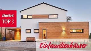 Top 3 Einfamilienhäuser  Einfamilienhaus bauen  LUXHAUS [upl. by Naquin]