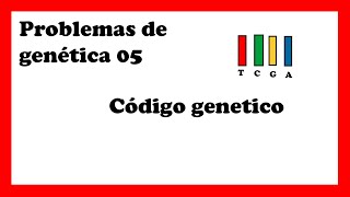 CÓDIGO GENÉTICO ejercicios resueltos😮 BIOLOGÍA 05🤗 [upl. by Ibrek]