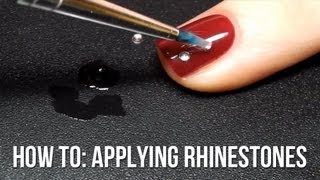 Applying Rhinestones to Your Nail Art [upl. by Simpkins385]