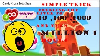 Hack and Tricks on How To Multiply Hearts Candy Crush Soda Saga  Video Spesial  Simple Trick [upl. by Bazil]