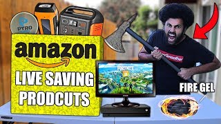 I Bought 5 SURVIVAL PRODUCTS That Amazon Claims Will SAVE YOUR LIFE 2 DOOMSDAY PREPPERS [upl. by Ylelhsa]